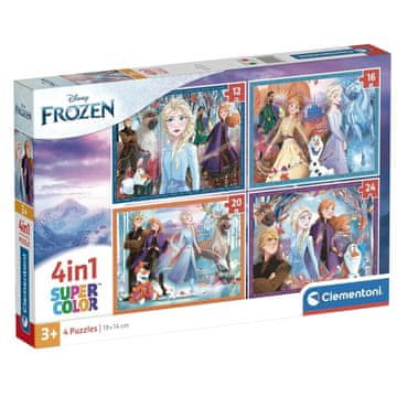 Northix Komplet sestavljank Frozen, 12-24 kosov, zabava za otroke
