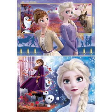 Northix Sestavljanka Frozen 2, 2 kompleta po 60 kosov