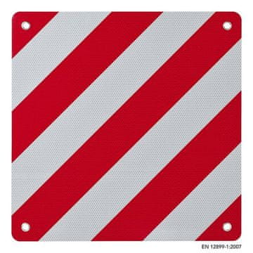 Northix Zadnji opozorilni znak iz aluminija 50x50 cm za Italijo