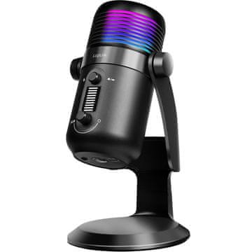 LogiLink USB kardioidni mikrofon z RGB osvetlitvijo, 192 kHz/24-bit