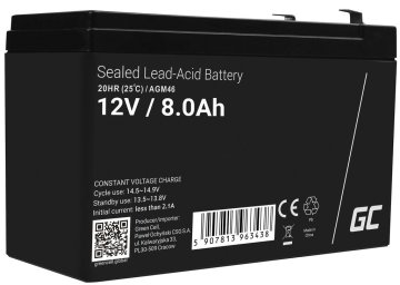 Green Cell Baterie Green Cell Agm Vrla 12V 8Ah fără întreținere