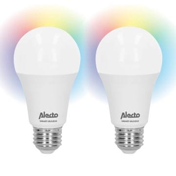 Alecto Pametne Wi-Fi LED žarnice, paket 2, zatemnljive, združljive z Alexo