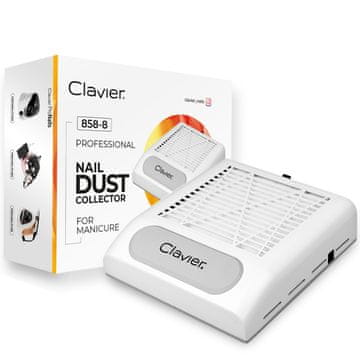 Clavier 858-8 kaseta za odstranjevanje prahu za manikuro 80 W - bela
