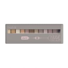 A LITTLE LOVELY CO. Komplet za ličenje Dark Nude, 12-delna paleta senčil za oči z aplikatorjem, 13 g