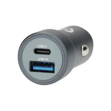 Nedis Avtomobilski polnilnik z dvema priključkoma 48 W, hitro polnjenje USB-C/USB-A