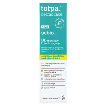 DERMO FACE SEBIO BB matirajoča korektivna krema SPF30 40 ml