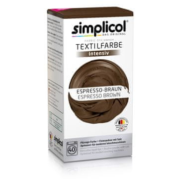 Simplicol Barva za tkanine - ESPRESSO RJAVA (400 g + 150 ml)