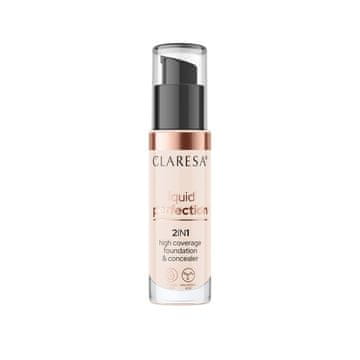 Claresa Liquid Perfection 2v1 korektor in prekrivni puder 101 Light 34 g