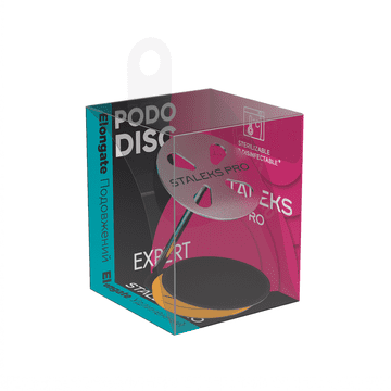 STALEKS Pro Pododisc Expert Podaljšani pododisk za pedikuro + nastavki L/#180/25 mm (5 kosov) PDLset-25