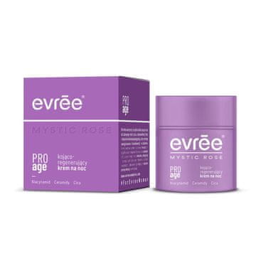 Evree Mystic Rose Pro Age pomirjujoča in regenerirajoča nočna krema za obraz 50 ml
