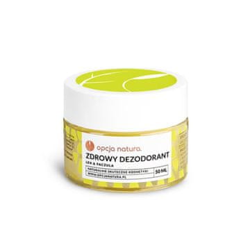 Option Natura Healthy antibakterijski kremni deodorant s sodo - lanom in pačulijem 50 ml