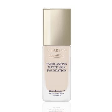 Claresa Care All Day Everlasting Matte gladilni in matirajoči puder - 01 Porcelain 32 ml