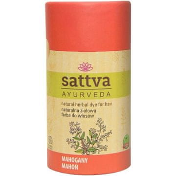 Sattva Ayurveda Naravna zeliščna barva za lase s kano - mahagoni 150 g