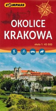 Compass Območje Krakova 1:45.000. Turistični zemljevid. Izdaja 2025. Kompas.