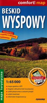 Beskid Wyspowy 1:65.000. Plastificiran turistični zemljevid. Izdaja 2024.