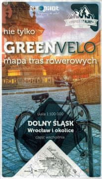 Pilot Vroclav in okolica, vzhodni del. Spodnja Šlezija. Vodoodporni kolesarski zemljevid. Ne samo Green Velo.