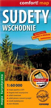 Vzhodni Sudeti 1:60.000. Plastificiran turistični zemljevid. Izdaja 2024.