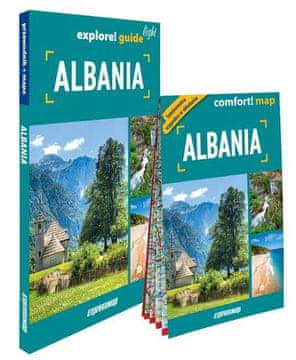 Albanija. Svetlobni vodnik + laminiran zemljevid. Izdaja 2025.