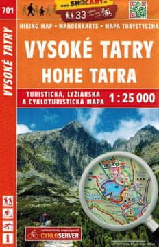Shocart Visoke Tatre. Turistična karta 701. Izdaja 2023.