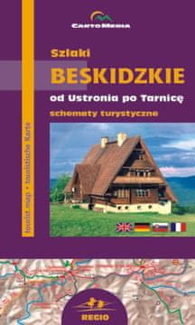 Beskidske gore / Beskidske poti. Turistični zemljevid.