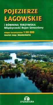 Pojezerje Łagów in nižina Torzymska. Utrjena regija Międzyrzecz. Turistična karta. Referenčna številka