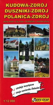 Kudowa, Duszniki, Polanica-Zdrój. Zemljevid / načrt mesta. Ekograf