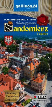 Sandomierz in okolica. Zemljevid / Načrt mesta. Izdaja 2024. Galileos