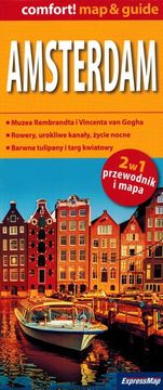 Amsterdam. Plastificiran zemljevid / Zemljevid mesta + mini vodnik. Izdaja 2024.