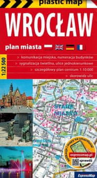 Vroclav 1:22 500. Folirani zemljevid / Zemljevid mesta. Objavljeno 2025.