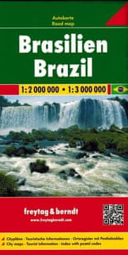 Freytag & Berndt Brazilija 1:2.000.000 / 1:3.000.000. Cestni zemljevid.