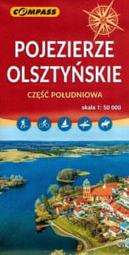 Compass Olsztynsko jezersko okrožje - južni del 1:50.000. Turistični zemljevid. Izdaja 2024. Kompas