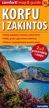 Krf in Zakintos / Zakintos. Plastificiran turistični zemljevid + mini vodnik. Izdaja 2025.