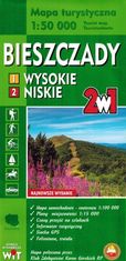 BAMIX Switzerland Visoke in nizke Bieszczade 1:50.000. Turistični zemljevid 2 v 1.