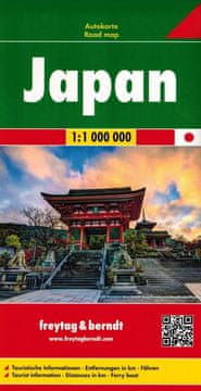 Freytag & Berndt Japonska 1:1.000.000. Cestni in turistični zemljevid.