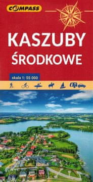 Compass Osrednja Kašubija 1:55.000. Turistični zemljevid. Kompas.