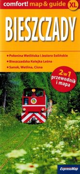 Bieščadsko gorovje. Laminiran turistični zemljevid + mini vodnik. Izdaja 2025.