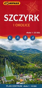 Compass Szczyrk in okolica 1:25.000. Turistični zemljevid / Načrt mesta. Objavljeno 2025. Kompas