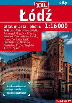 Lodž 1:16.000. Atlas mesta in okolice XXL.