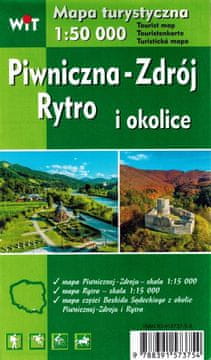 BAMIX Switzerland Piwniczna-Zdrój, Rytro in okolica. Gorovje Beskid Sądecki. Turistična karta / Načrt mesta. Izdaja 2025.