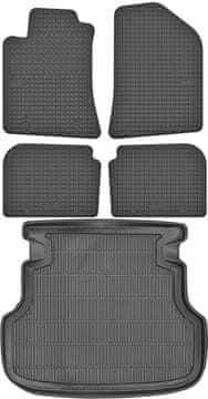 Toyota Avensis II Kombi od letnikov 2003-2010 KOMPLET - gumijaste avtotepi + zaščitna preproga za prtljažnik