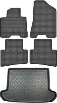 Kia Sportage IV SUV od 01.2016 KOMPLET - gumijaste avtotepi + zaščitna preproga za prtljažnik