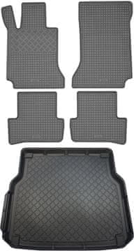 Mercedes C-Class W204 T karavan (5-vratni) od 12.2007-09.2014 KOMPLET - gumijaste avtotesnine + zaščitna preproga za prtljažnik