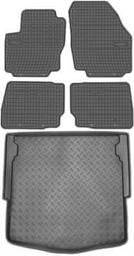 Ford Mondeo MK4 limuzina od 2007-2011 KOMPLET - gumijaste avtotepi + zaščitna preproga za prtljažnik