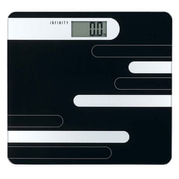 MELISSA Digitalna kopalniška tehtnica, nosilnost 180 kg, črna/srebrna