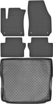 Opel Zafira B enoprostorec od 2005-2011 KOMPLET - gumijaste avtotesnine + zaščitna preproga za prtljažnik