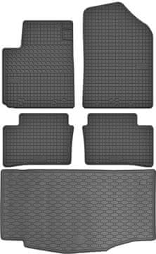Hyundai i10 II Hatchback od 2013-2019 KOMPLET - gumijaste avtotesnine + zaščitna preproga za prtljažnik