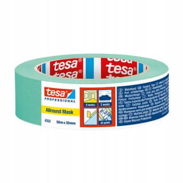 Tesa samolepilni papirnati maskirni trak do 4 tedne 50 m x 30 mm