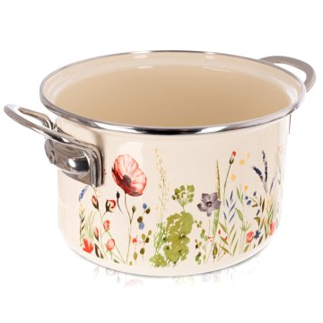 Artemis Tradicionalni emajliran lonec za plin in indukcijo 22 cm 4 l Maki