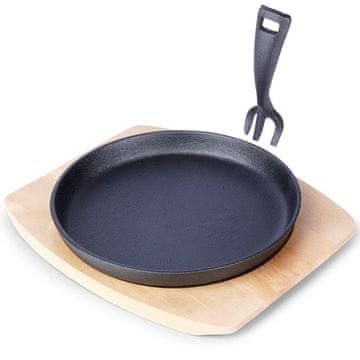 Orion Litoželezni servirni pekač z desko LITINA 22 cm 2 kosa.