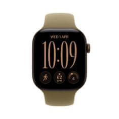 Apple Watch S12 pametna ura, GPS, 42mm, Dark Bronze ohišje z Olive paščkom - M/L